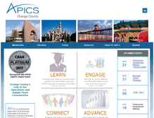 Tablet Screenshot of apics-oc.org